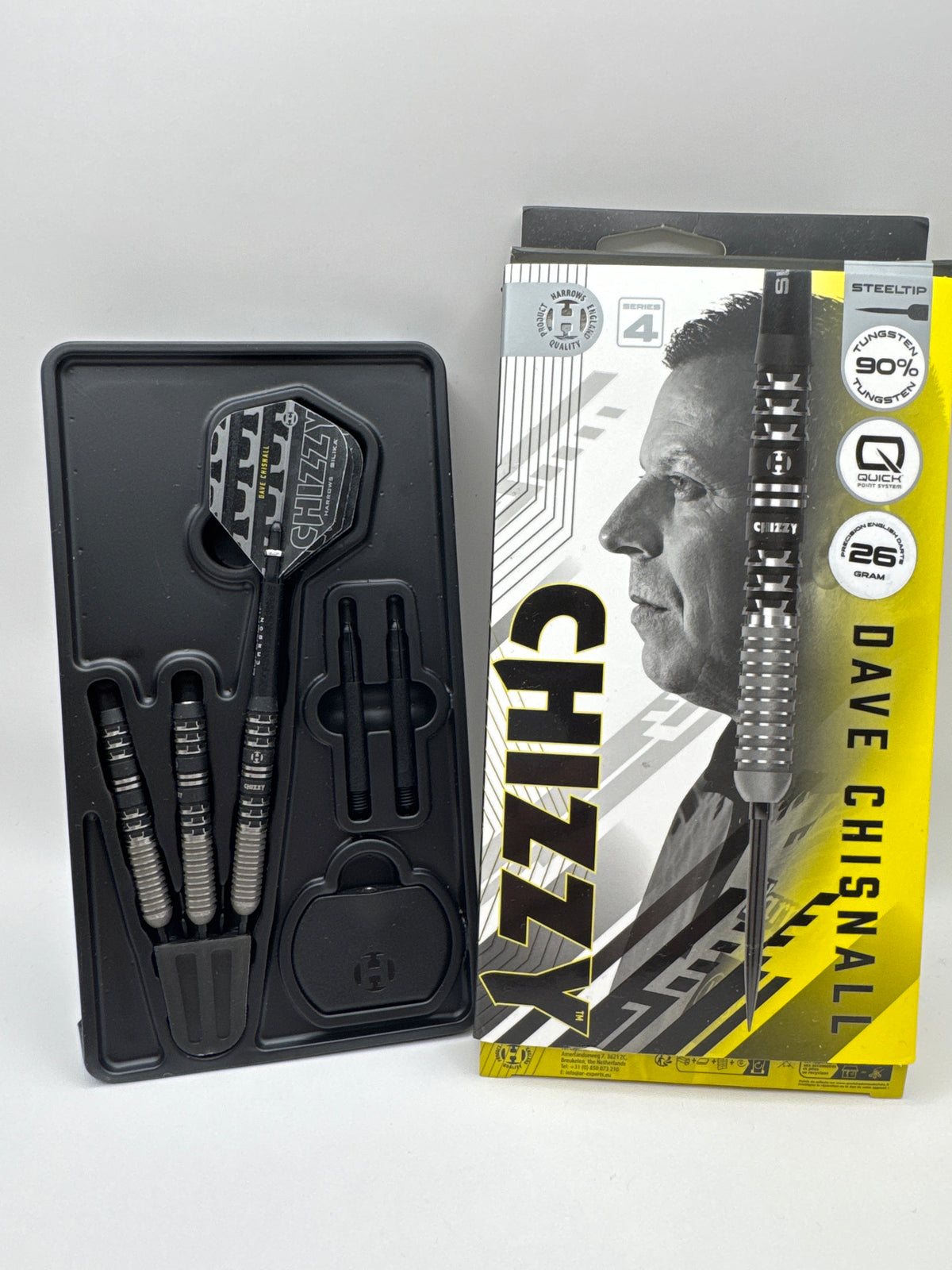 Harrows Dave Chisnall ”CHIZZY” V4 Quickpoint 90% 26g Stålspets