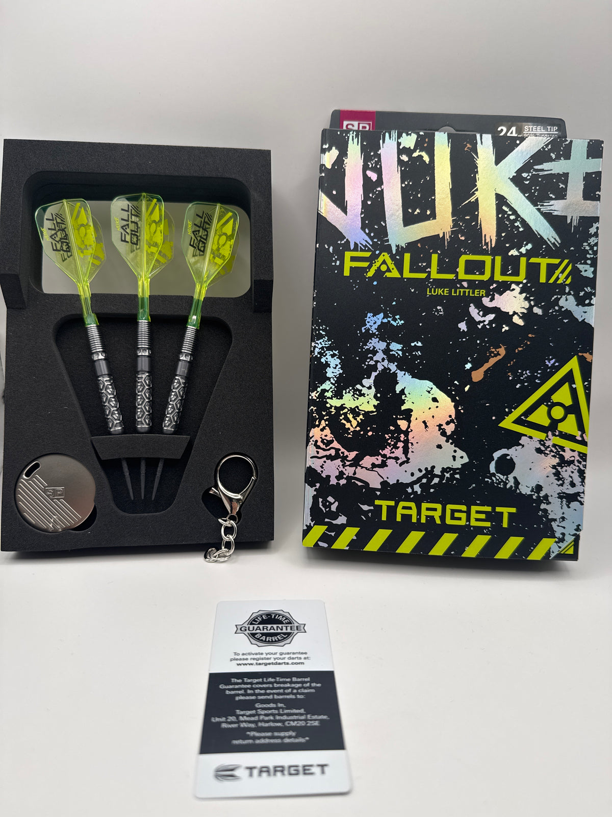 Target Luke Littler Fallout SWP 90% 24g stålspets