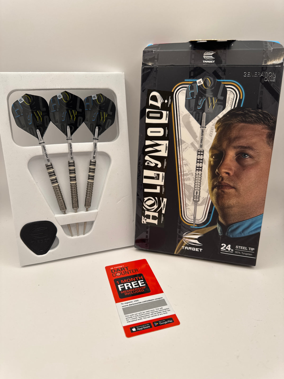 Target Chris Dobey G1 ”Hollywood”  SWP 90 % 24g Stålspets